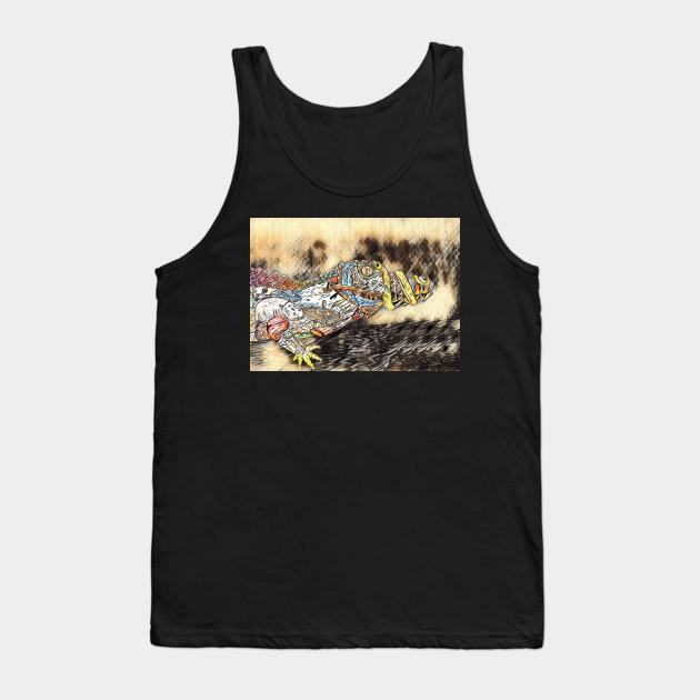 Crocodile 18 Tank Top by Mr. Leon Artwork